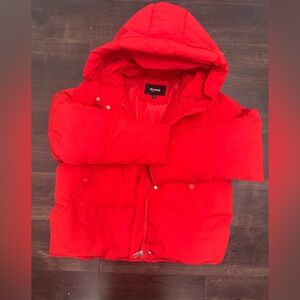 Vibrant Red Women's Puffer Jacket
